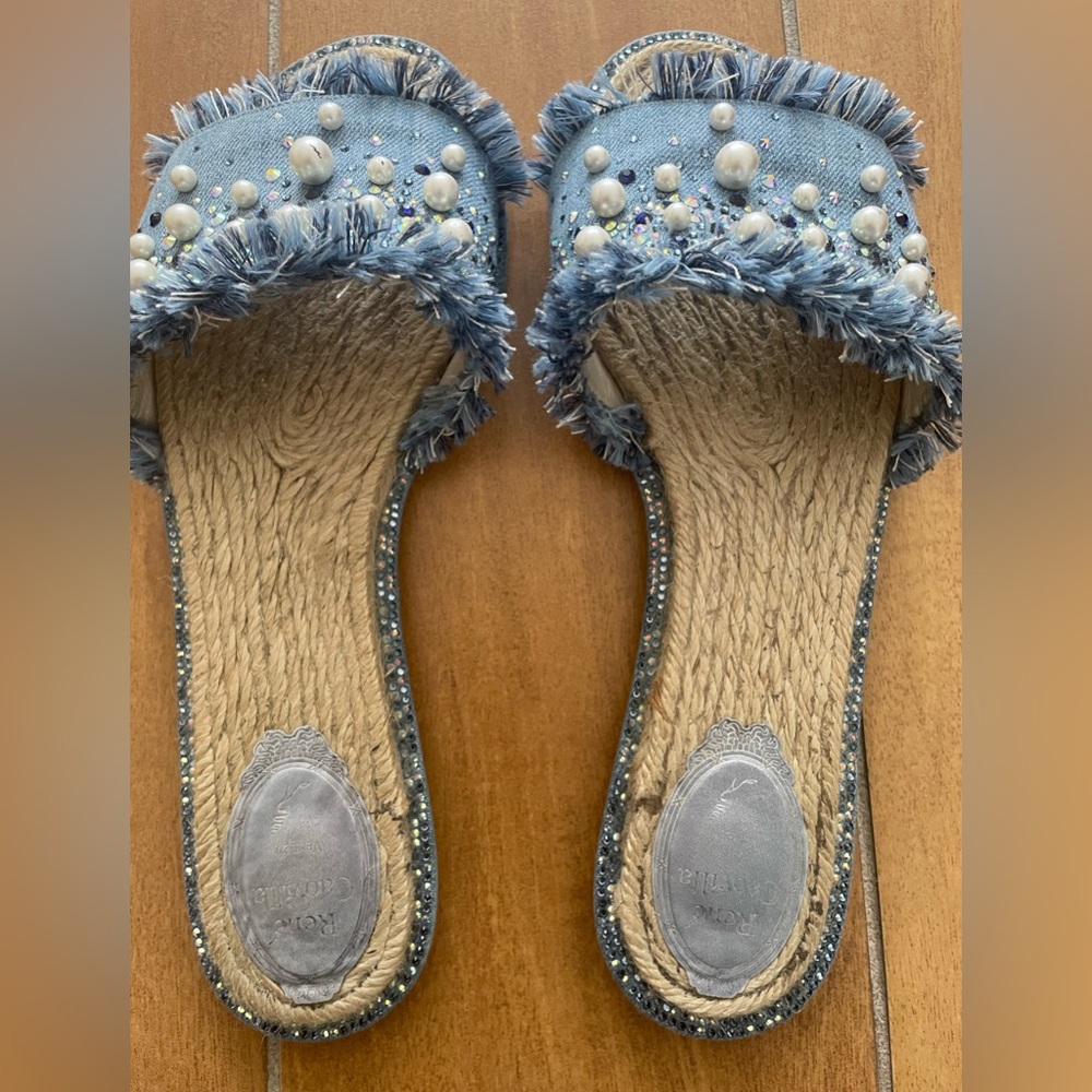Rene Caovilla Slides, Sz 9 - Picture 2 of 8
